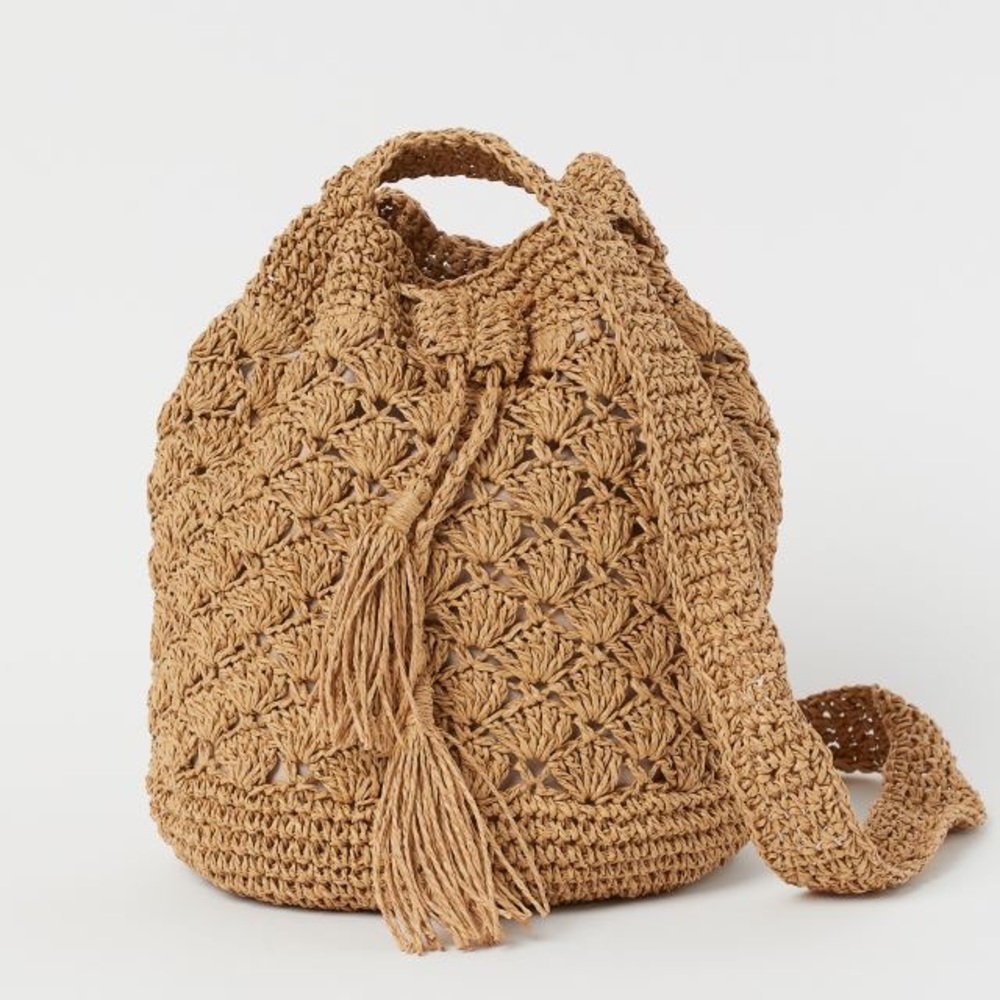 H&M Straw Bucket Bag